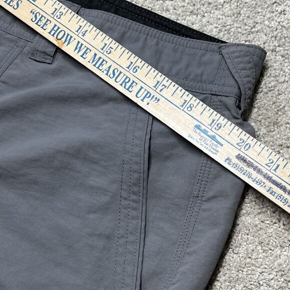 The North Face Mens Grey Nylon Hiking Trail Pants Sz 40 Pockets Drawstring Ankle - Picture 12 of 13